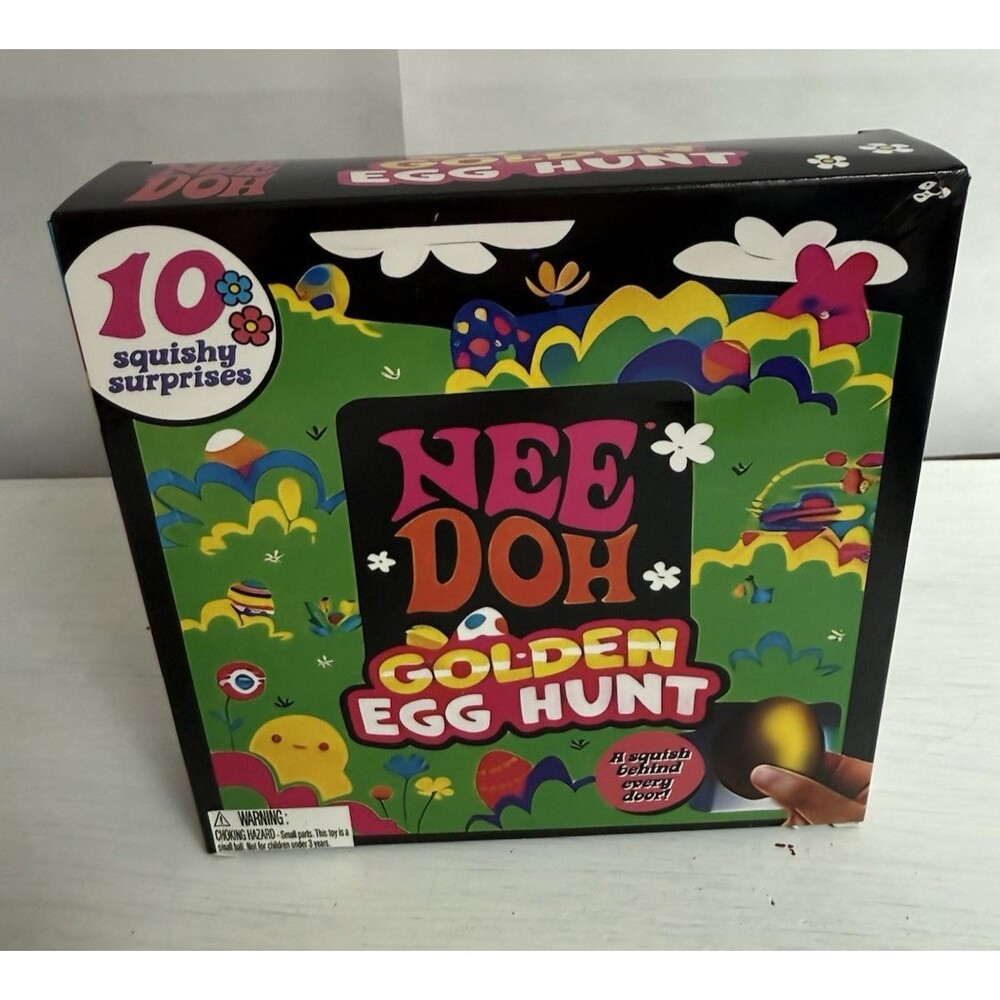 NeeDoh Golden Egg Hunt 10 Squishy Surprises Easter Toy Complete New Sealed